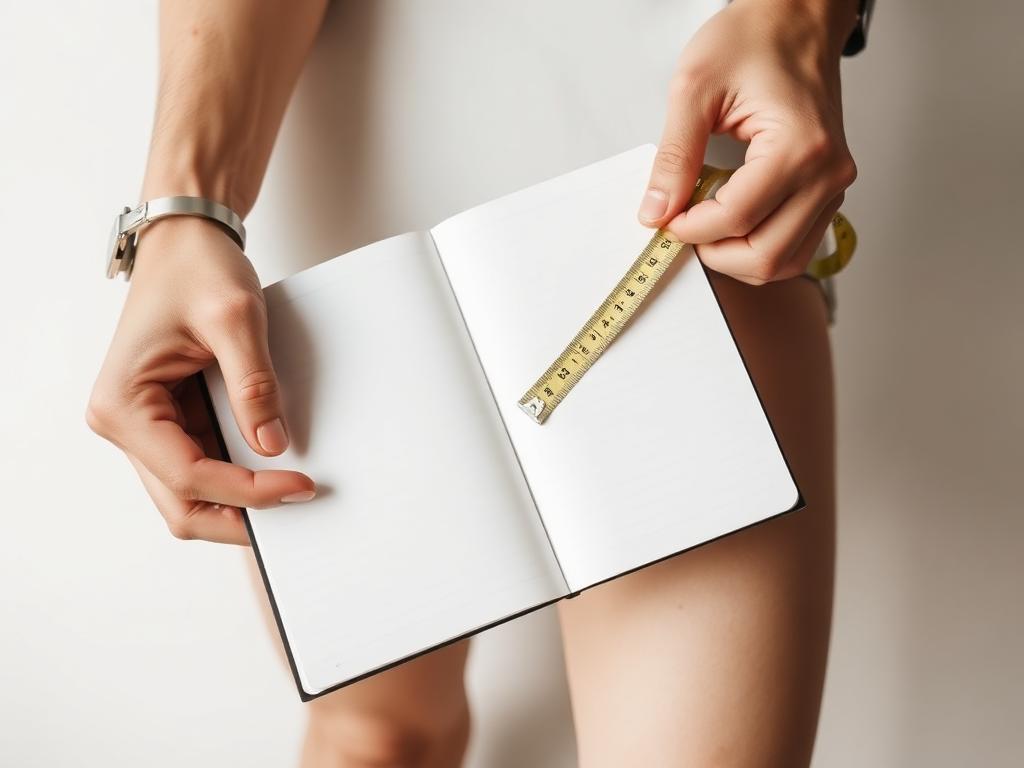 Tracking measurements in a notebook